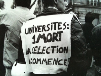 Manifestation contre la loi Devaquet