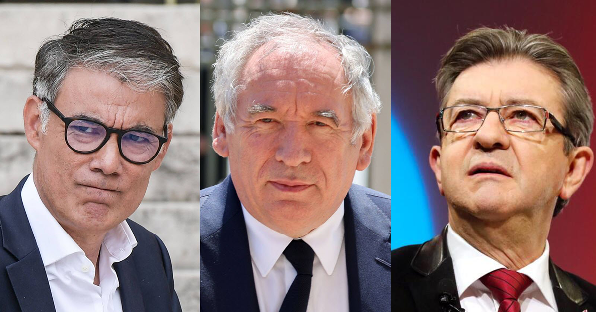 Faure, Bayrou et Mélenchon