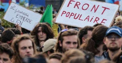 manifestations anti RN front populaire